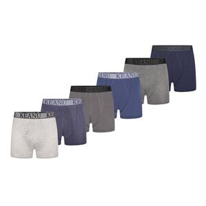 Keanu Mens Plain Boxer Shorts (Pack of 6) / Multicolored